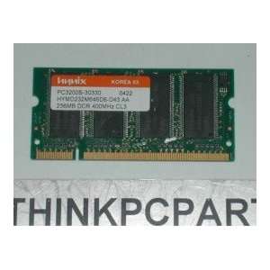  HYNIX PC3200 256mb DDR LAPTOP MEMORY 400Hz CL3 # PC3200S 