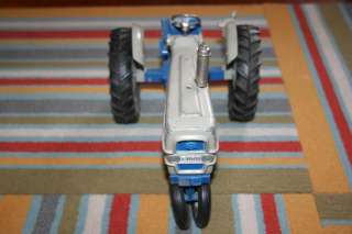 12 Hubley Ford 6000 Diesel Toy Tractor 1964 Blue & Grey w/ 3 Point 