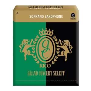 Rico Grand Concert Select Soprano Sax Reeds, Strength 4.0 