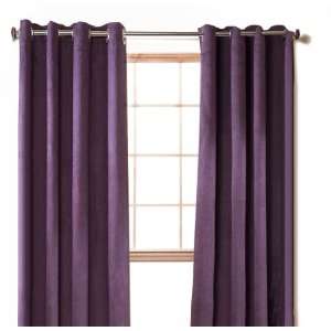  Textrade Faux Suede Panel Pair with Metal Grommets, 108 