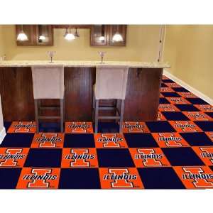   Illinois Fighting Illini NCAA Team Logo Carpet Tiles: Everything Else
