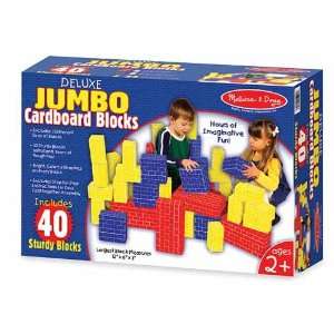  Melissa and Doug Jumbo Cardboard Blocks   set of 40: Toys 