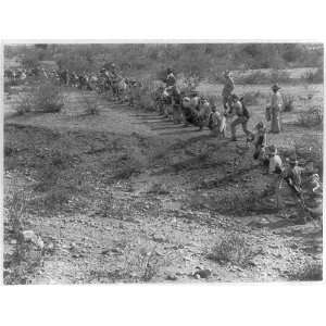   1914: skirmish line of Mayan Indians with bows,arrows: Home & Kitchen