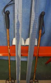 KIDS Cross Country 62 Skis 3 pin 160 cm +Poles Waxless  