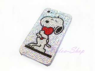 Bling Crystal Snoopy iPhone 4 / 4S Case using Swarovski Elements 
