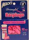 Macks Dreamgirl Soft Foam Earplugs/Snore Blocker_10 Pair & FREE CASE 