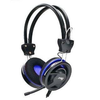    AUD63021 Blue Stereo Gaming Headset with Removable Microphone   Blue