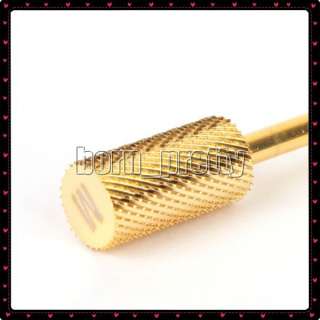   Carbide Gold Nail Drill File Bit #M 3/32＂Nail drill replacement Bit