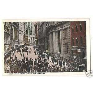   Postcard VintageBroad Street Curb Market New York 4 