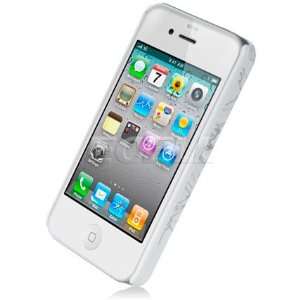  WHITE CHINESE ART SYMBOL HARD BACK CASE FOR iPHONE 4 4G: Electronics