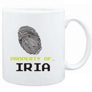 Mug White  Property of _ Iria   Fingerprint  Female 