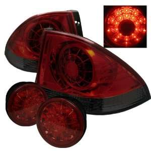  Lexus IS300 01 03 LED Altezza Tail Lights   Red Smoked 