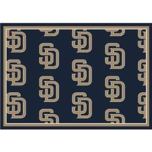  San Diego Padres Baseball Rug Size 10 9x13 2 Furniture & Decor
