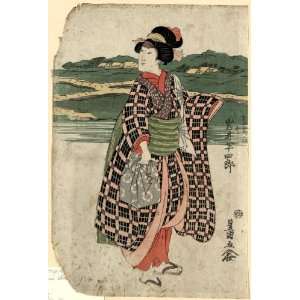  Japanese Print Iwai Hanshiro no Sagoemon musume Oyone 