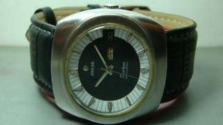 VINTAGE ENICAR SHERPA AUTOMATIC DAY DATE SWISS MENS WRIST WATCH OLD 
