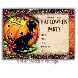  Vintage Jack O Lantern Halloween Party Invitations: Health 