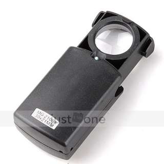 LED Light Jewelry Loupe 30X 21MM Magnifier 30 times Magnifying Glass 