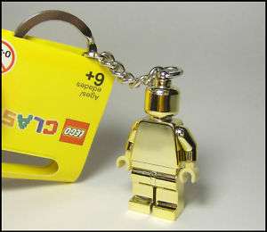 NEW☆ LEGO LMTD. EDITION Chrome Gold Minifig Key Chain!  
