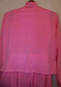 NWOT Nike Womens Pink & White Jogging Running Suits Pants Jacket Sz L 