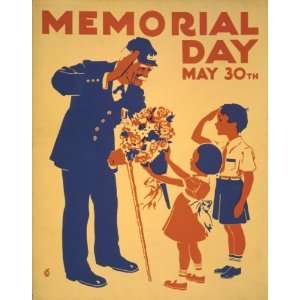  1937 poster Memorial Day, May 30th / JCW.