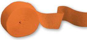 Orange Crepe Paper 81 Foot Roll  