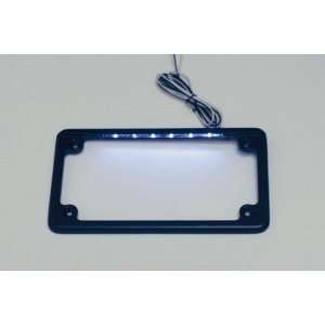   Dynamics LED License Plate Frame   Black LPF HRZ B LP: Automotive