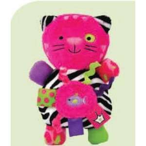  Label Loveys Pink Kittie Rattle Toy Toys & Games