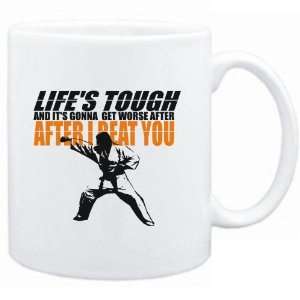  Mug White  LIFE TOUGH Jiu Jitsu  Sports Sports 