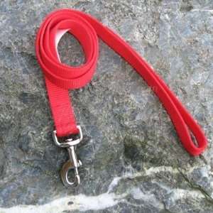  Nylon Dog Leash 1 inch x 6 foot Red: Pet Supplies