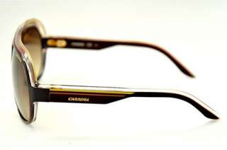 NEW Carrera Sunglasses SPEEDWAY KDT/1W Brown Crystal Yellow AVIATOR 