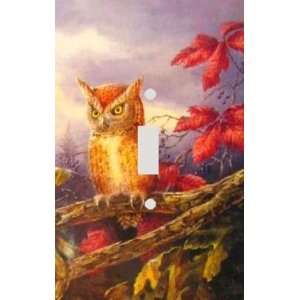  Autumn Owl Decorative Switchplate Cover