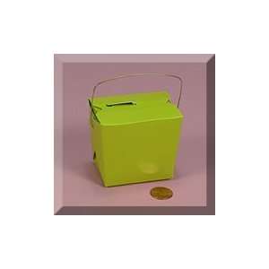   288ea   2 3/4 X 2 X 2 1/2 Lime Paper Wire Handle Box
