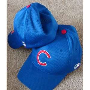  MLB Flex FITTED Lg/XL Chicago CUBS Home BLUE Hat Cap Mesh 