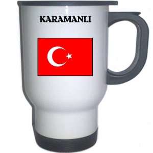  Turkey   KARAMANLI White Stainless Steel Mug Everything 