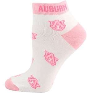  Auburn Tigers Ladies 9 11 Pink Team Colors Ankle Socks 