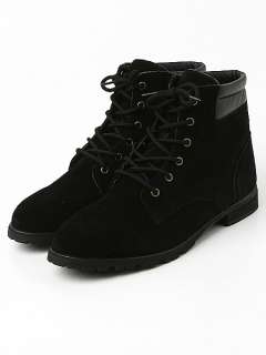 Mens shoes real Suede Lace up combat boots US 6.5 11.5  