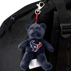  NFL Houston Texans Navy Blue Plush Bear Keychain Sports 