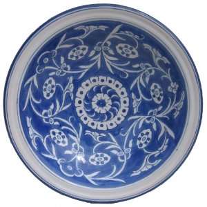 Le Souk Ceramique 14 Inch Medium Serving Bowl, Garland Design:  