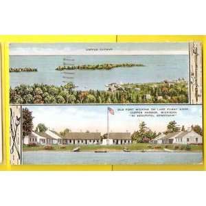  Postcard Fort Wilkins Lake Fanny Hooe Michigan 1942 