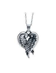 FOJOs Angel Wings Heart Necklace
