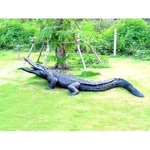  Life Sized Bronze Alligator Fountain