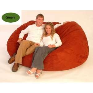  XX Large Fuf Bean Bag Chair   Twill (Green) (40H x 84W x 