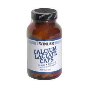 Twinlab Calcium Lactate Caps, 100 Capsules