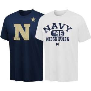  Navy Midshipmen Two T Shirt Combo Pack