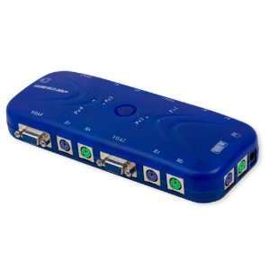  Syba 4 port PS/2 KVM Switch with LED Display Electronics