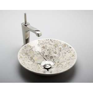  Kohler K 14223 T9 47 Mille Fleurs Vessels Conical Lav 