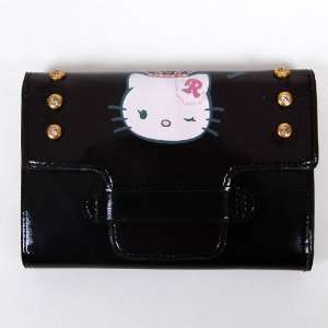   : Hello Kitty Girls Wallet Clutch Card Holder Black: Office Products