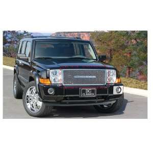 JEEP COMMANDER 2006 2010 HEAVY MESH CHROME UPPER GRILLE GRILL