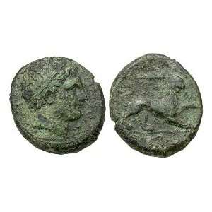  Syracuse, Sicily, Agathokles, 317   289 B.C.; Bronze Litra 