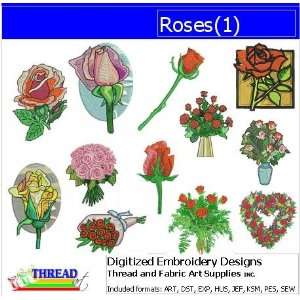  Digitized Embroidery Designs   Roses(1)   CD: Arts, Crafts 